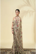 DRAPED SAREE CORSET MULTICOLUR