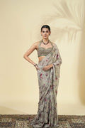 DRAPED SAREE BLOUSE MULTICOLUR