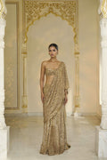 DRAPED SAREE BLOUSE GOLD