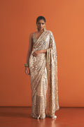 Ivory Draped Saree
