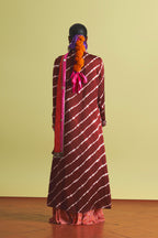 ANUSHKA KHANNA JACKET BLOUSE GHARARA STOLE BURGUNDY RED