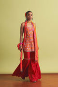 Rose Pink Red Gharara
