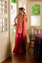 Rose Pink Red Gharara