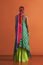 ANUSHKA KHANNA KURTA GHARARA STOLE EMERALD PURPLE