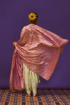 ANUSHKA KHANNA KURTA DOTHI PANT DUPATTA MINT ROSE