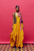 KURTA SHARARA JACKET MARIGOLD