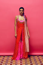 ANUSHKA KHANNA KURTA GHARARA DUPATTA NEON PINK