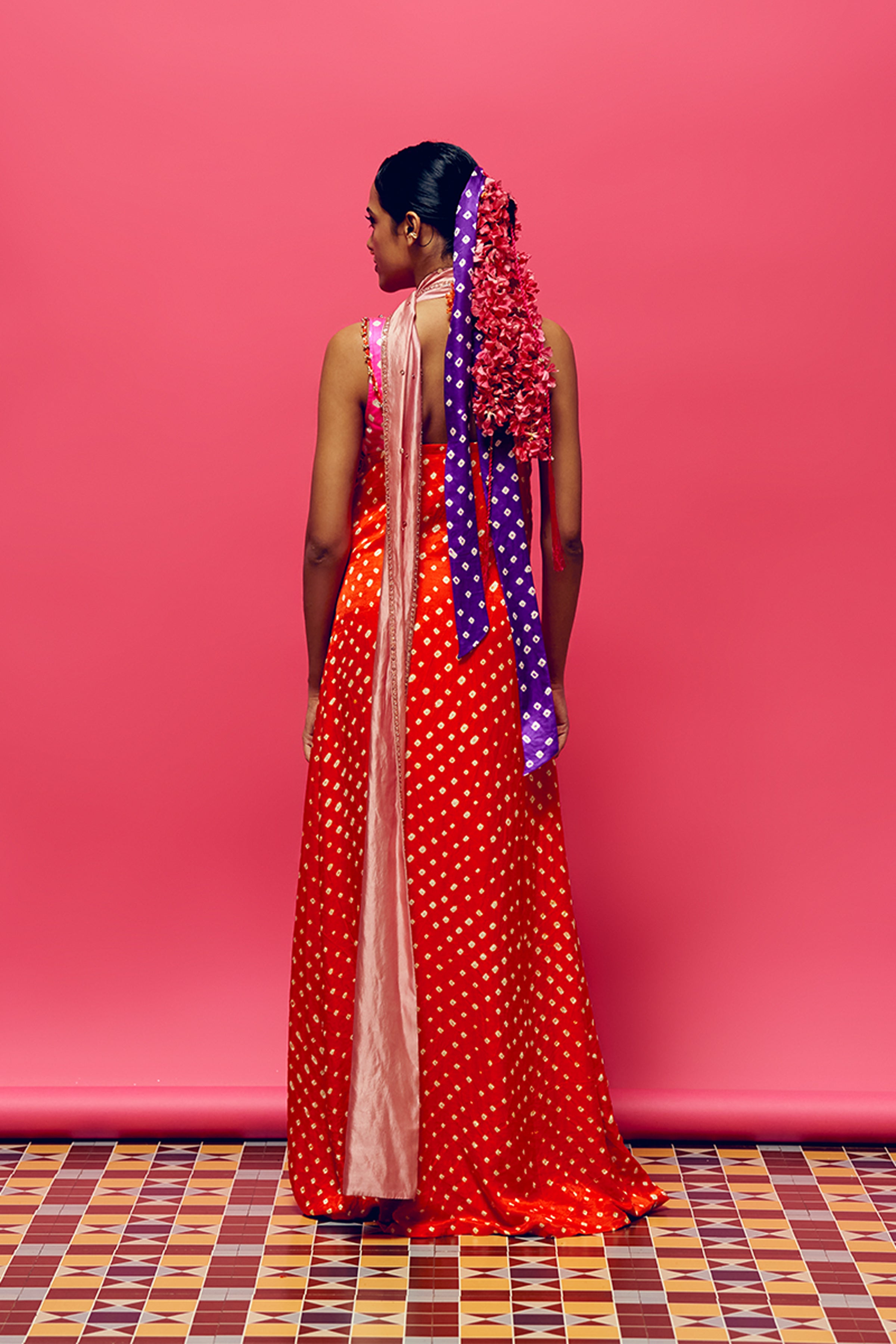 ANUSHKA KHANNA KURTA GHARARA DUPATTA NEON PINK