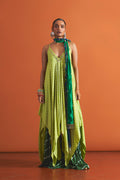 SHARARA KURTA STOLE LIME