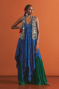Purple Navy Sharara