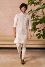 Bandhgala Kurta Trouser Dusty Ivory