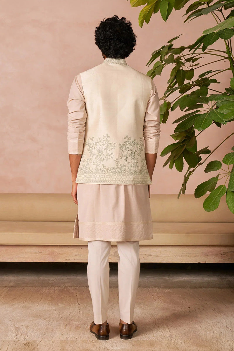 Bundi Kurta Trouser Ivory