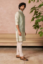 Bundi Kurta Trouser Mint Green