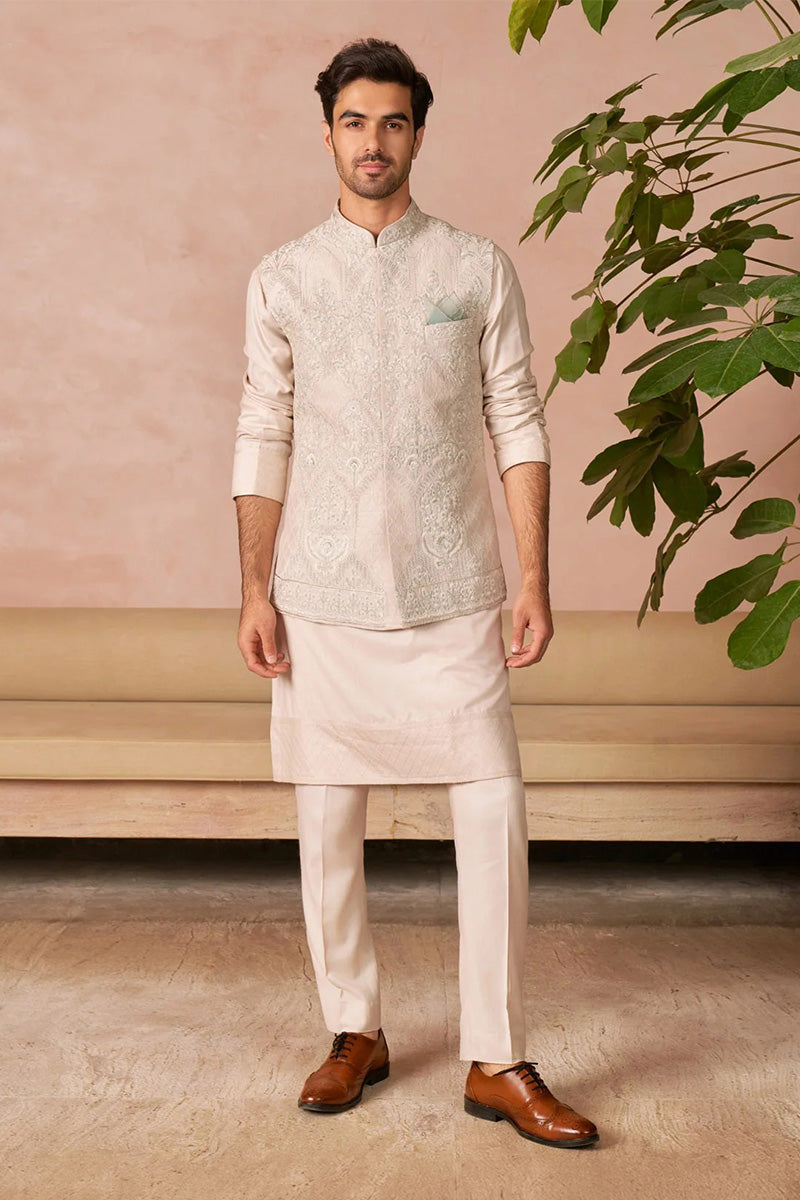 Bundi Kurta Trouser Ivory
