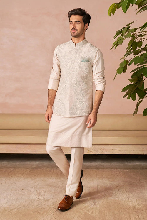 Bundi Kurta Trouser Ivory