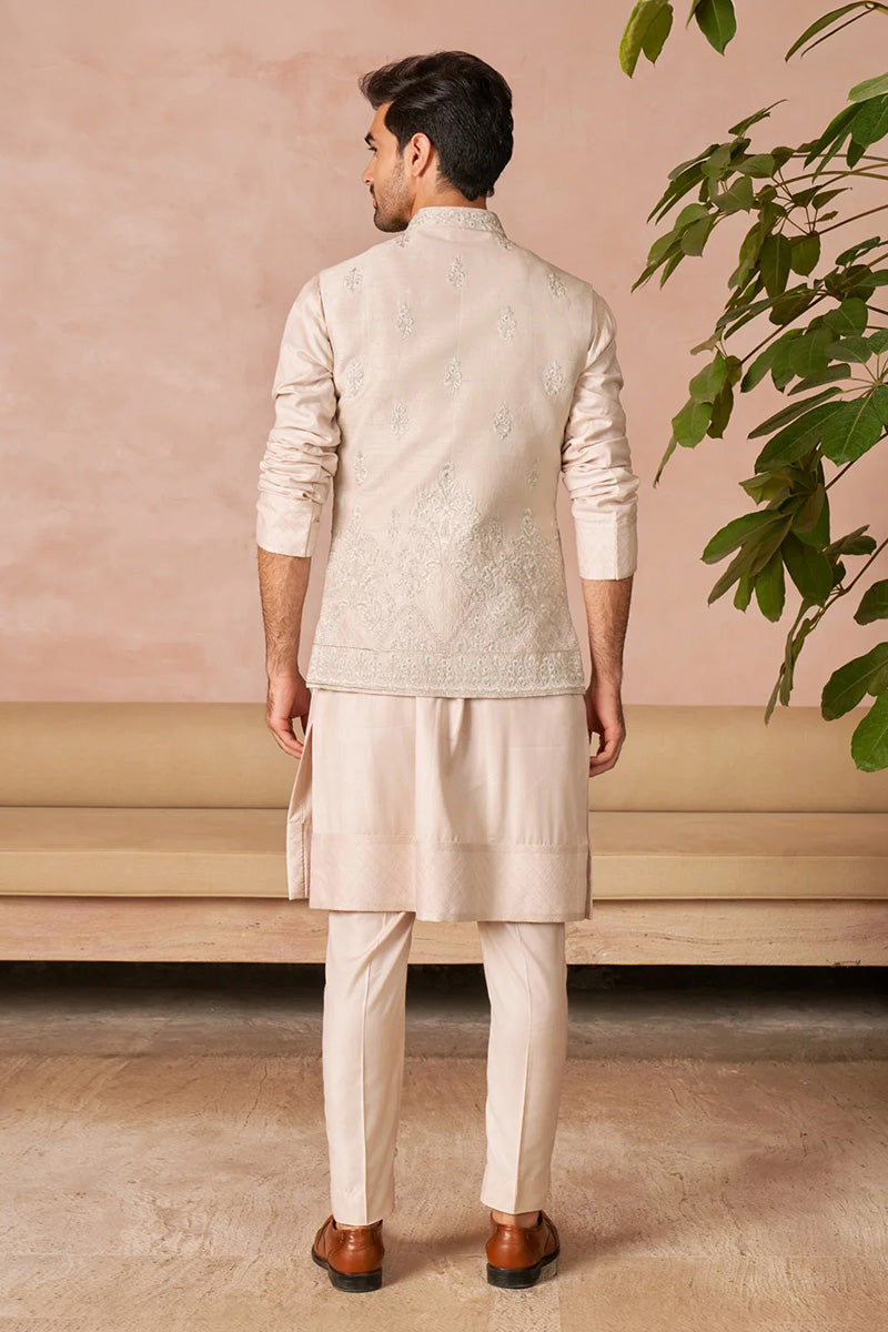 Bundi Kurta Trouser Ivory