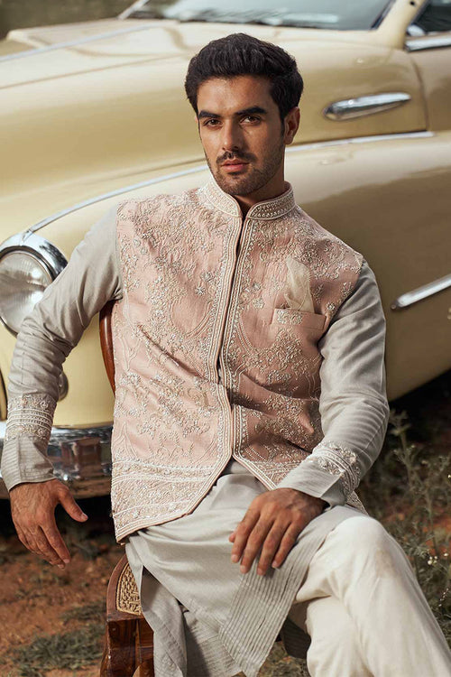 Bundi Kurta Trouser Dusty Rose