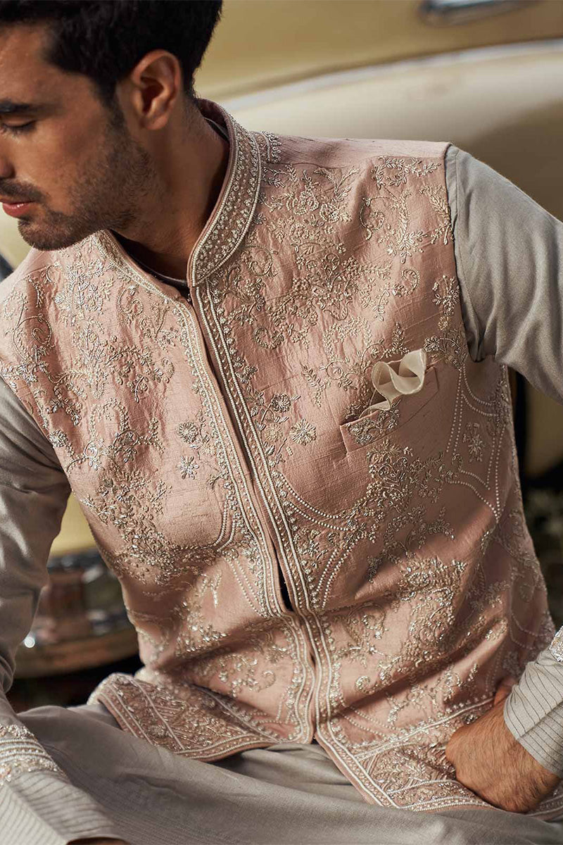Bundi Kurta Trouser Dusty Rose