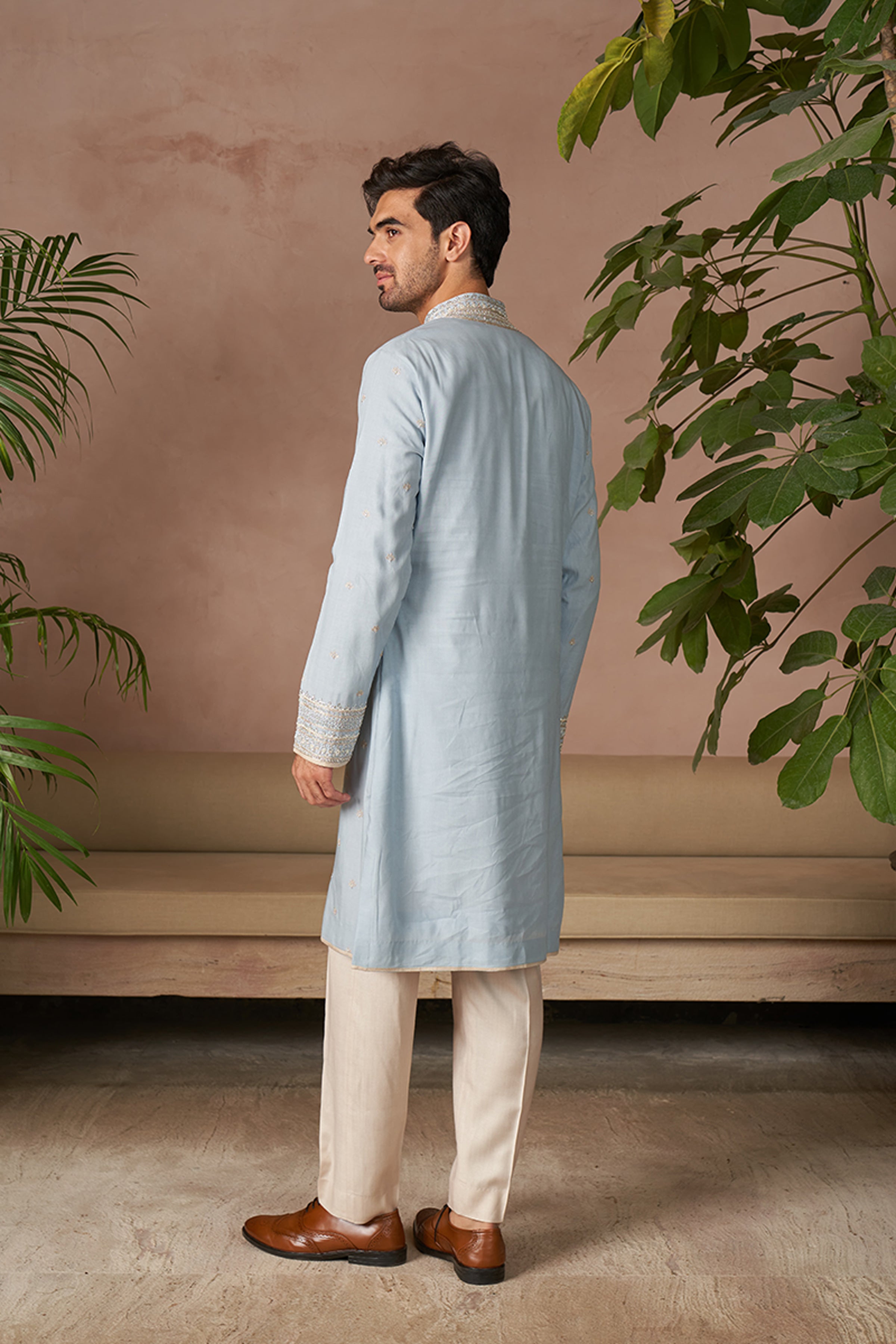 ANUSHREE REDDY KURTA TROUSER BLUE