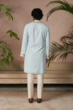 ANUSHREE REDDY KURTA TROUSER SKY BLUE