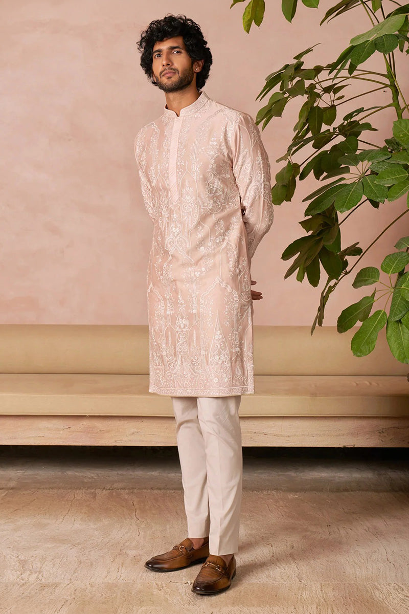 Kurta Trouser  Dusty Rose Beige