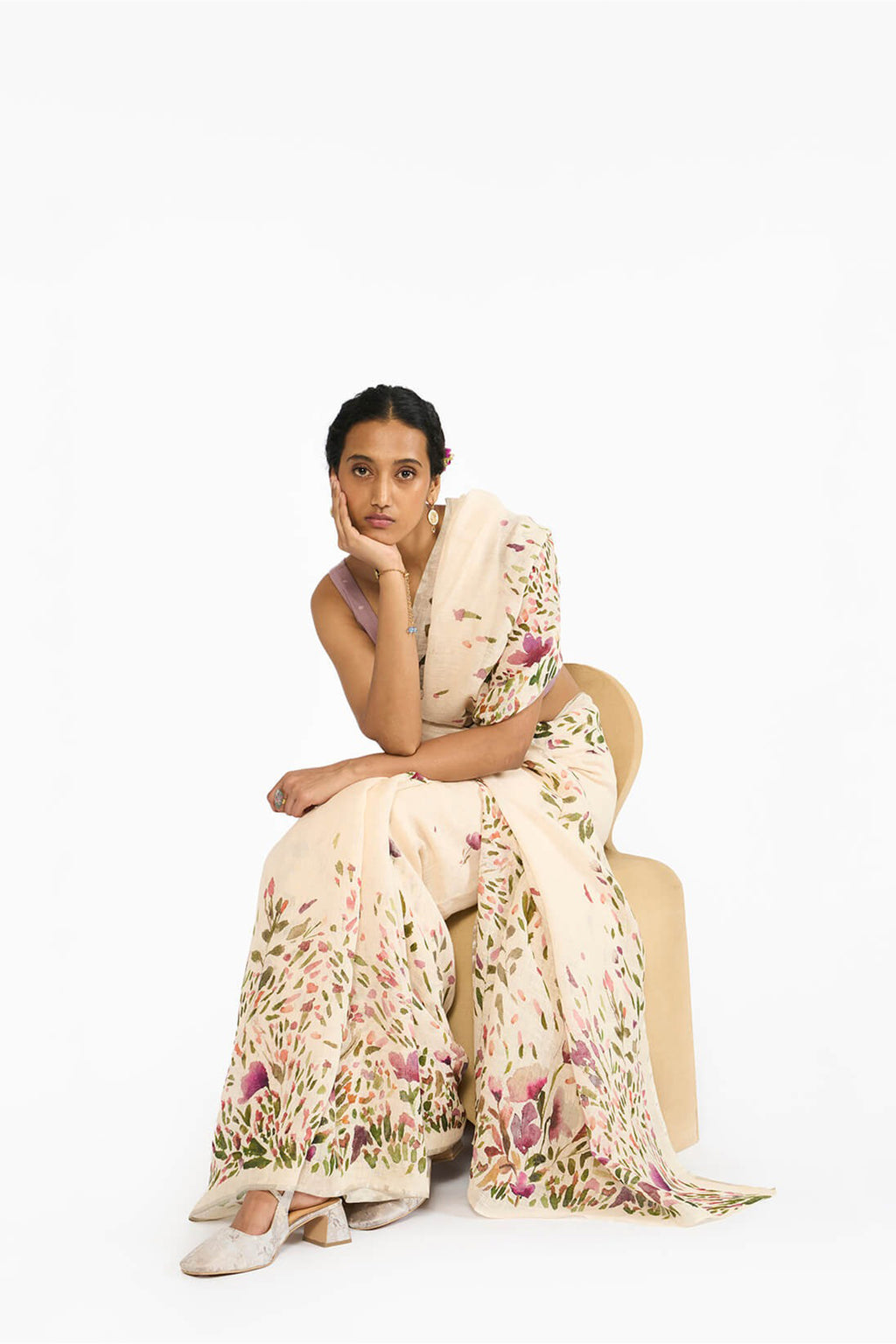 Saree Peach