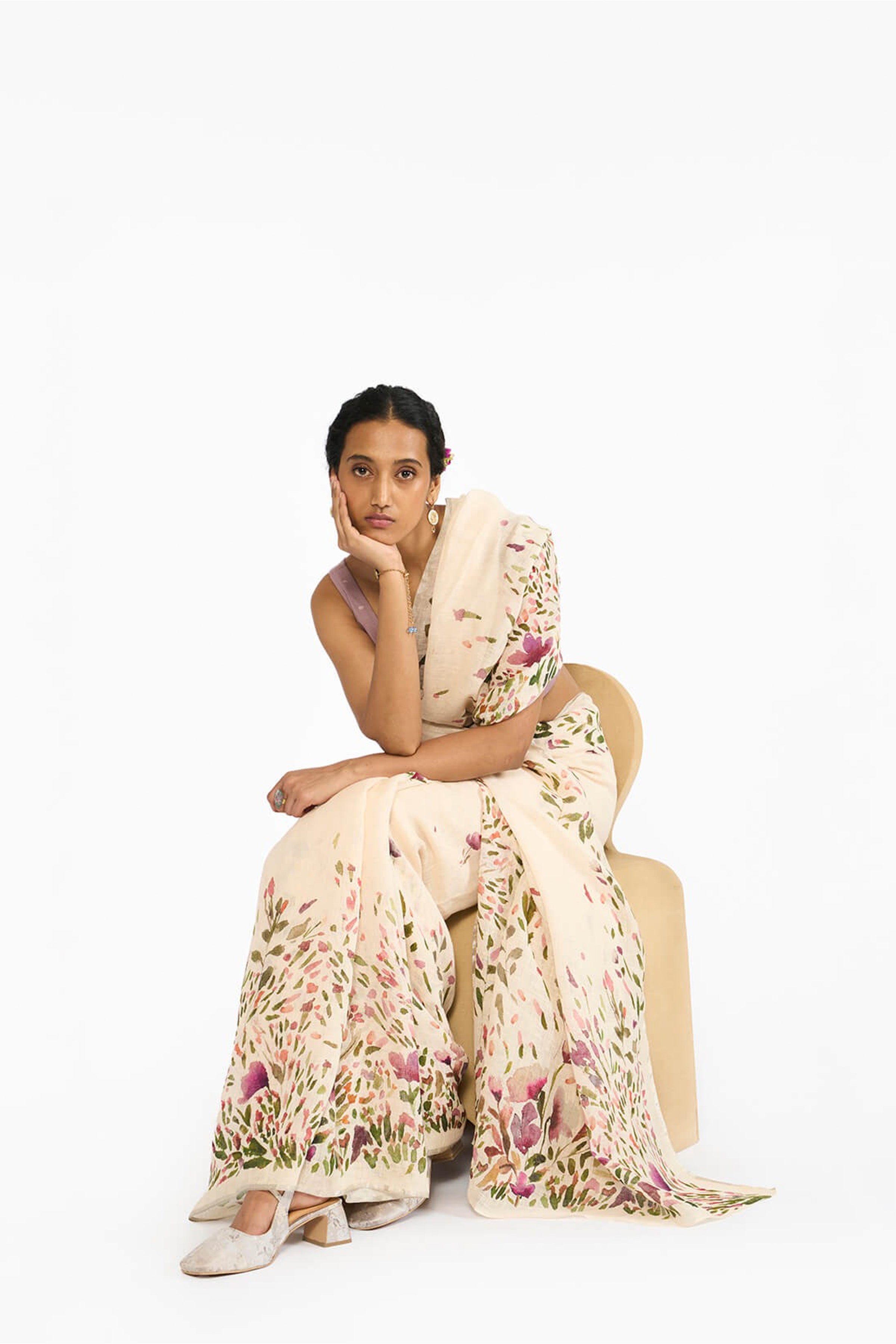 Saree Peach