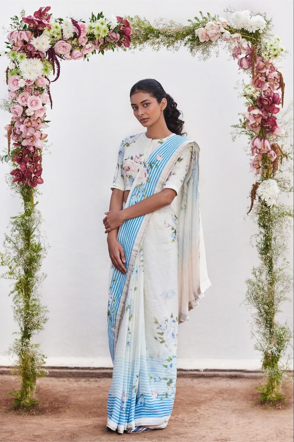 Saree Blouse Fabric Blue