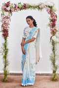Saree Blouse Fabric Blue