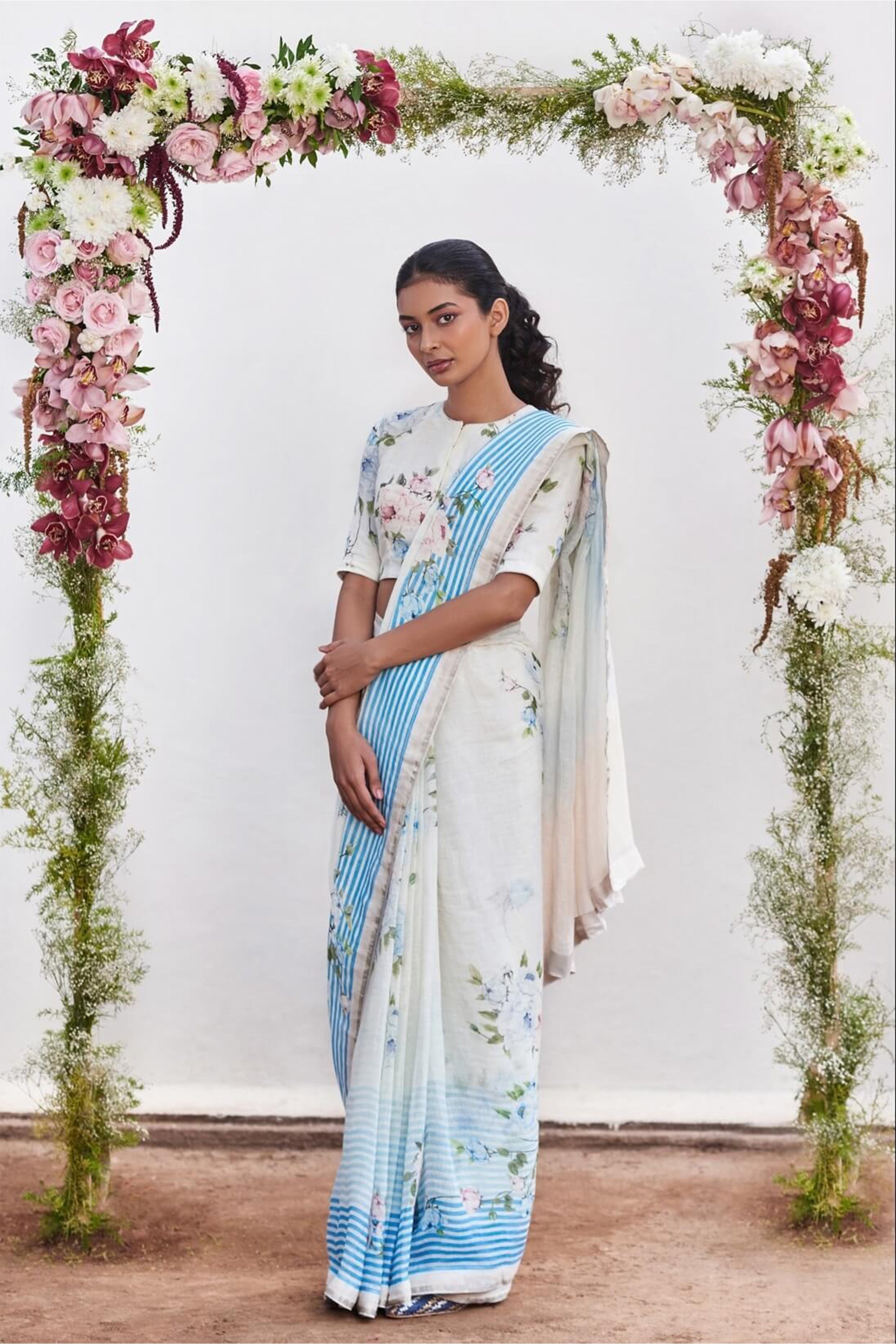Saree Blouse Fabric Blue