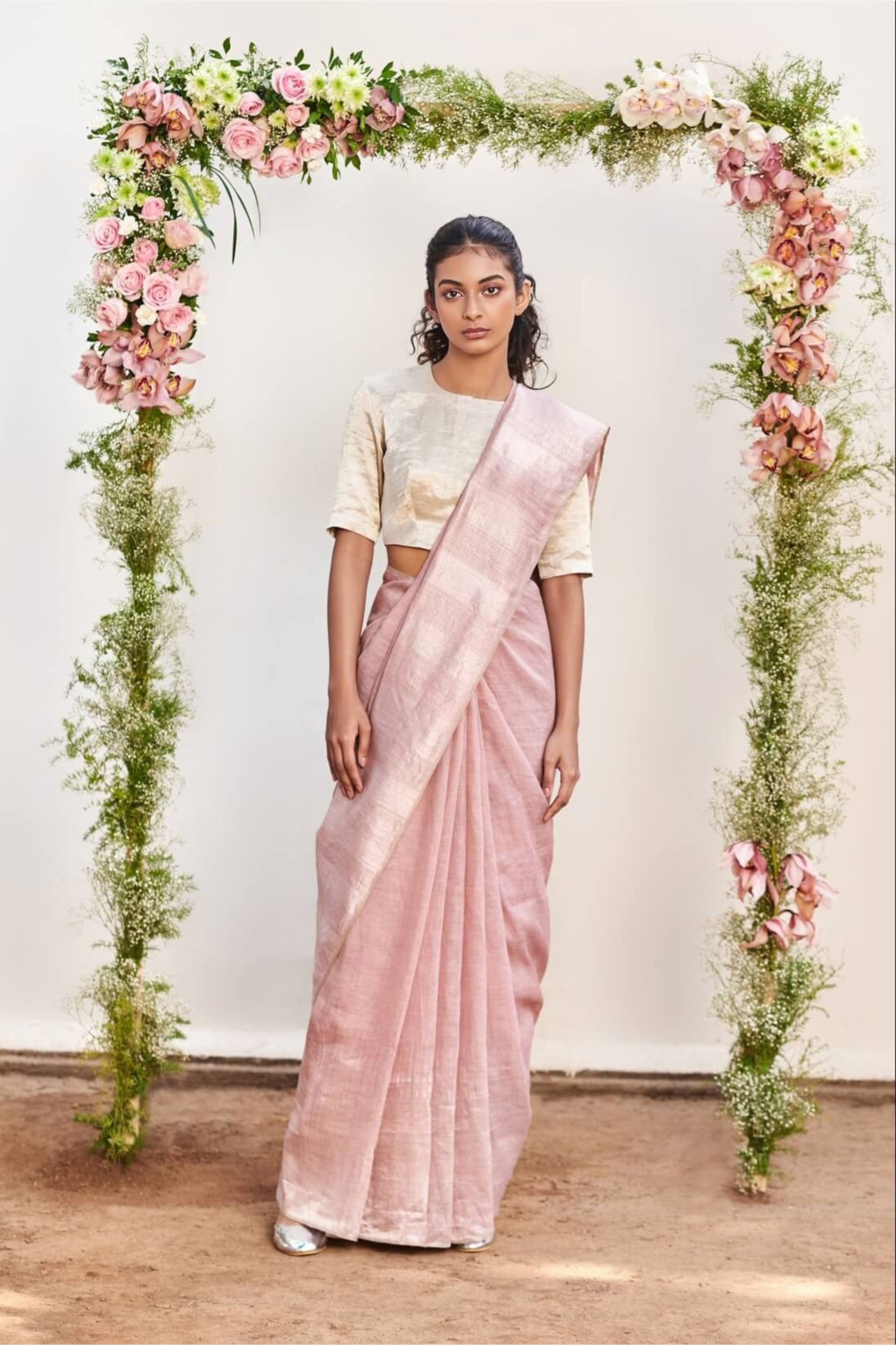 Saree Blouse Fabric Pink