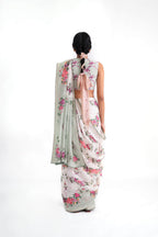 Saree Ivory Green