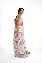 Saree Ivory Green