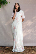 Saree Blouse Fabric Ivory