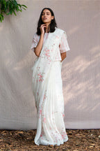 Saree Blouse Fabric Ivory