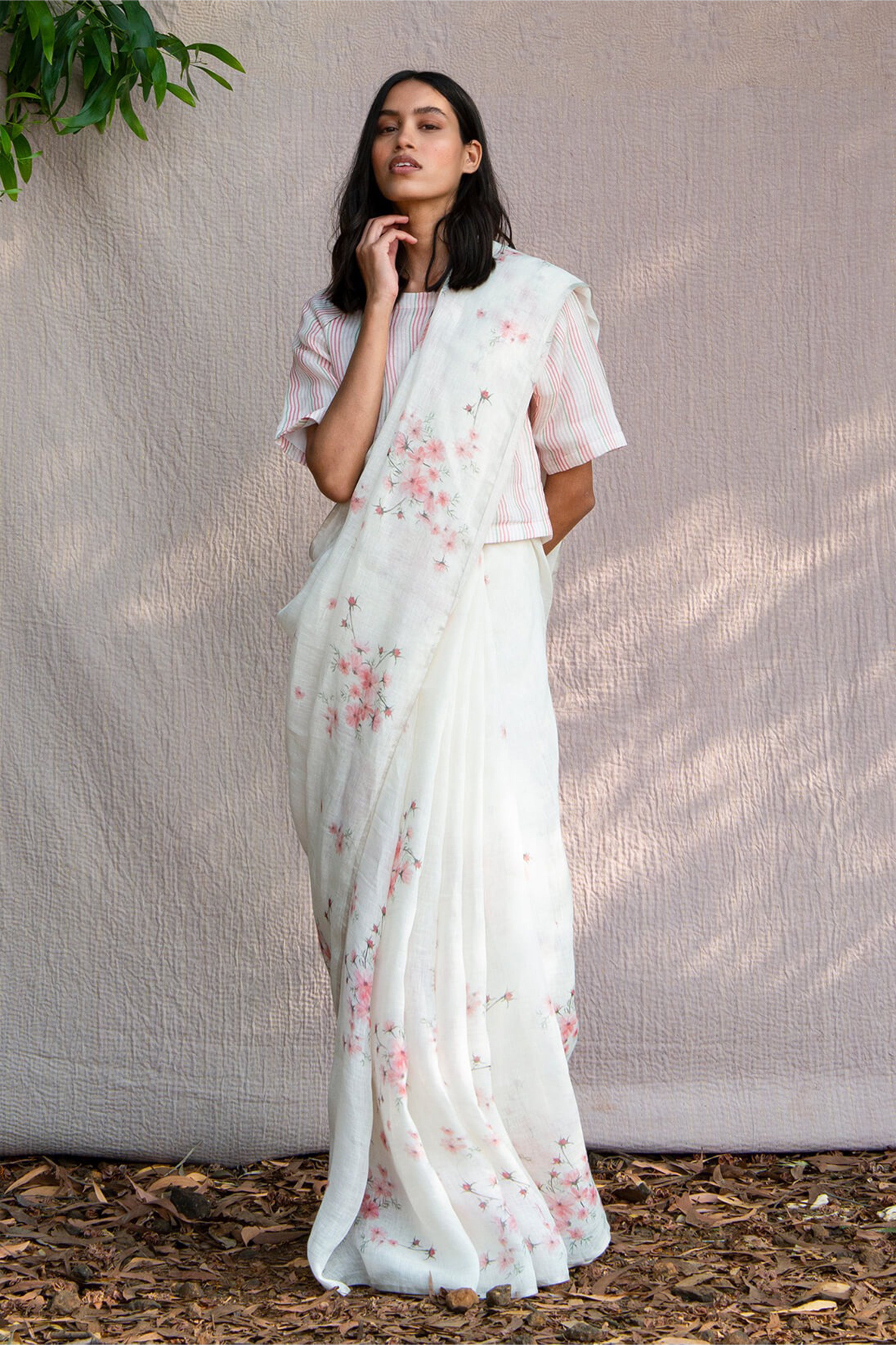 Saree Blouse Fabric Ivory