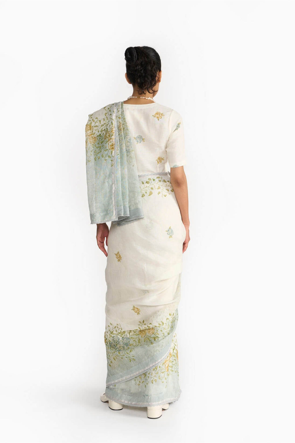 Saree Blouse Fabric Ivory