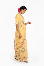 Saree Blouse Fabric Yellow