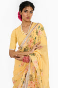 Saree Blouse Fabric Yellow