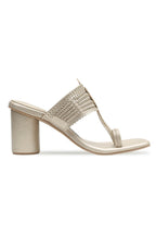 Champagne Block Heels