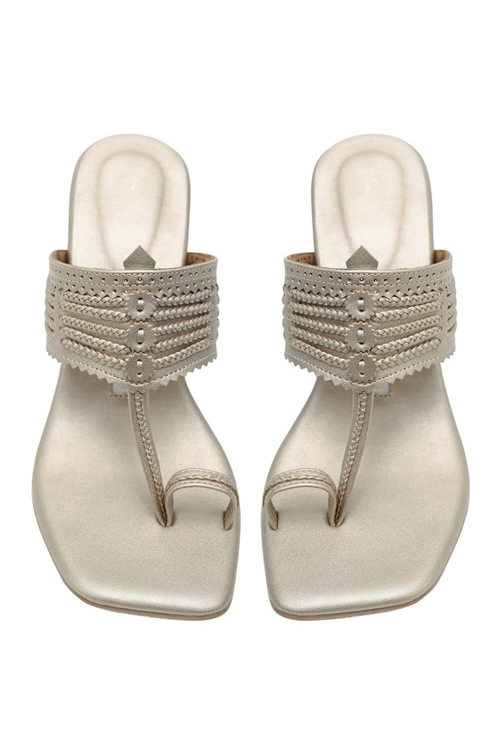 Champagne Block Heels