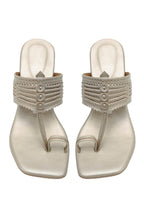 Champagne Block Heels