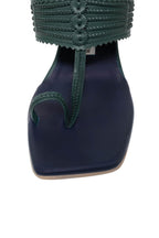Pine Green  Block Heels