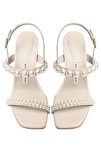 Beige Block Heels