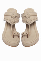 Beige Wedge Heels