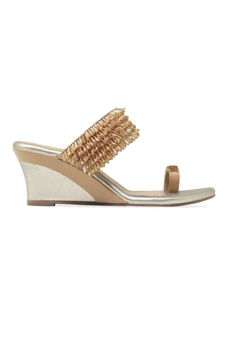 Champagne Wedge Heels