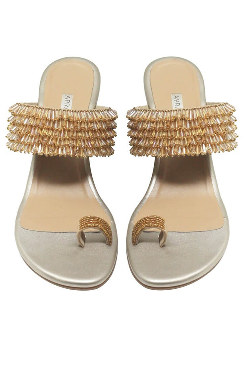 Champagne Wedge Heels