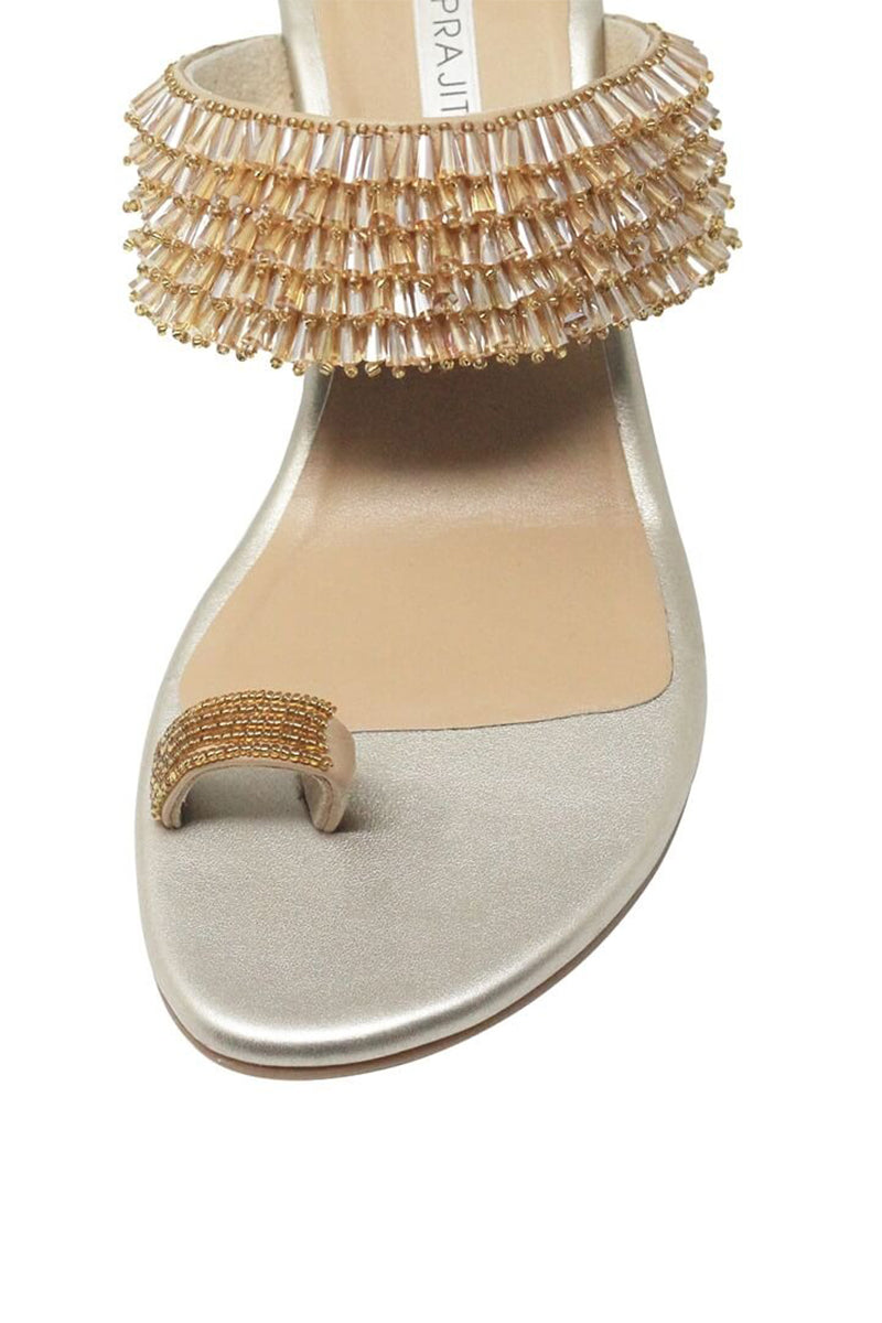 Champagne Wedge Heels