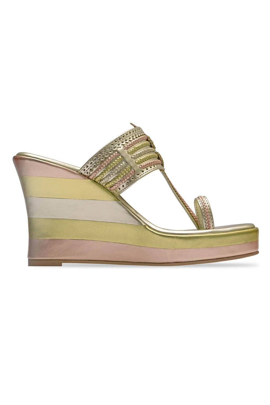 Champagne Wedge Heels
