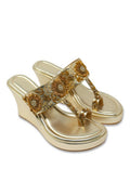 Champagne Wedge Heels